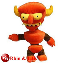 Juguetes de peluche de felpa juguete diablo rojo